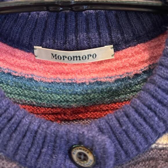 Multi coloured striped cropped cardigan 20 - Picture 2 of 5